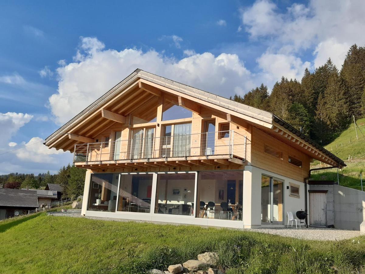 Alpine Dream Chalet With Spa Close To Lake Geneva Les Mosses Экстерьер фото